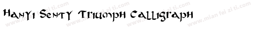 Hanyi Senty Triumph Calligraphy字体转换
